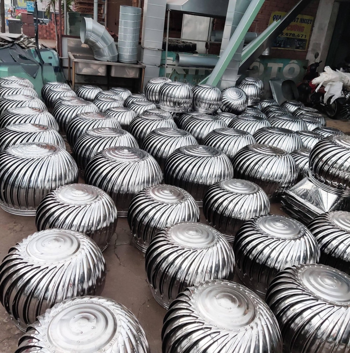 Quả Cầu Thông Gió Nhà Xưởng Inox